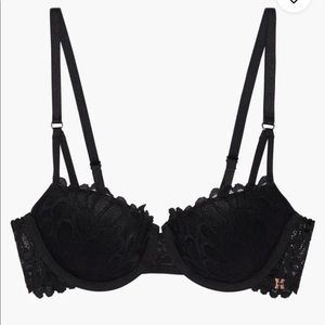 Savage X- Savage Not Sorry Lightly Lined Lace Balconette Bra 36B- NWT